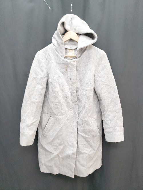 ◇ ◎ Khaju カージュ SHIPS ジップアップ シンプル 長袖 コート サイズ38 グレー レディース P 【1404250015330】