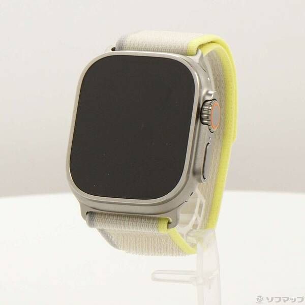 ソフマップ 〔中古品〕 Apple Watch Ultra GPS + Cellular 49mm チタニウムケース イエロー/ベージュトレイルループ【262】