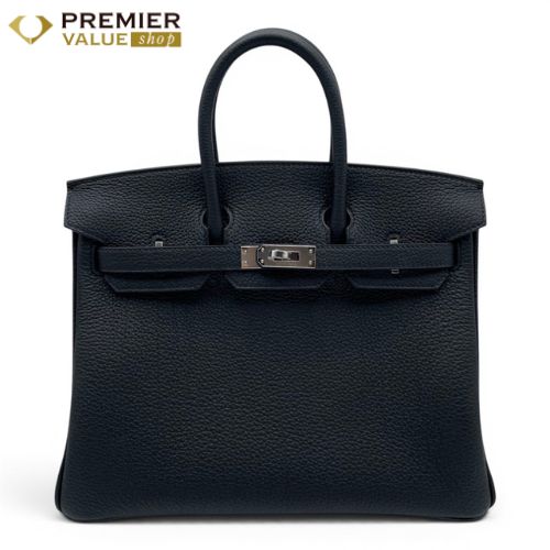 エルメス バーキン 25 ノワール トゴ シルバー金具 G刻印