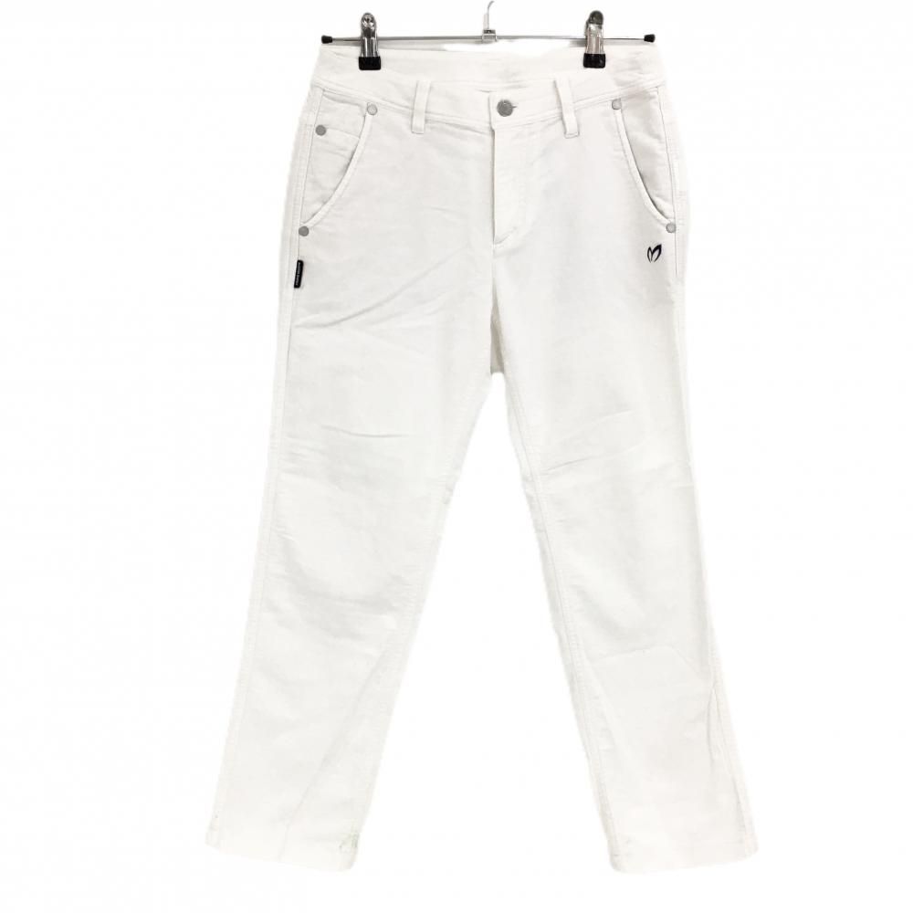 マスターバニー パンツ 白 ストレッチ ロゴパープル レディース 1(M