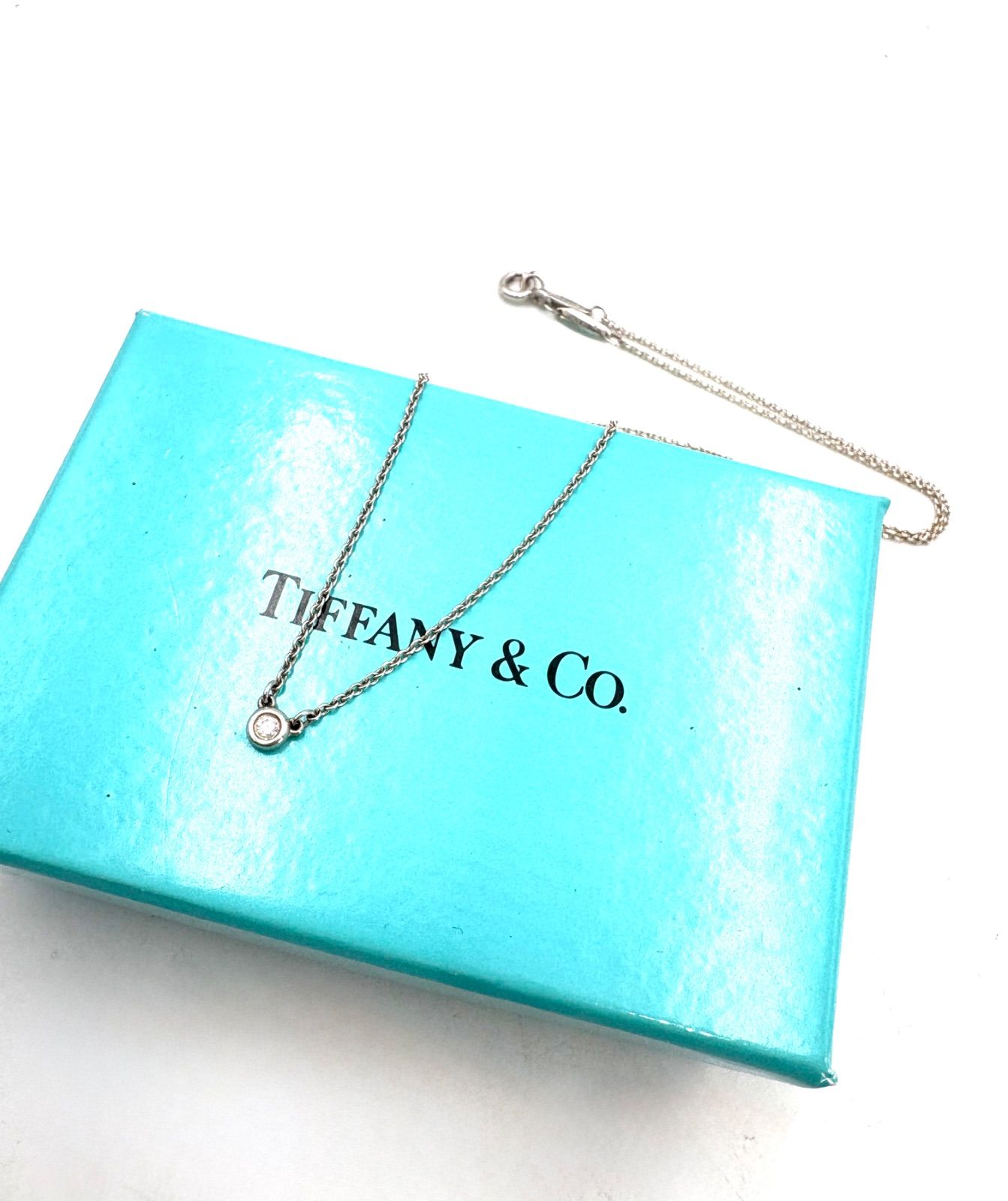 TIFFANY&Co. ティファニー　 ダイヤモンド　バイザヤード　ネックレス　AG925 シルバー925
