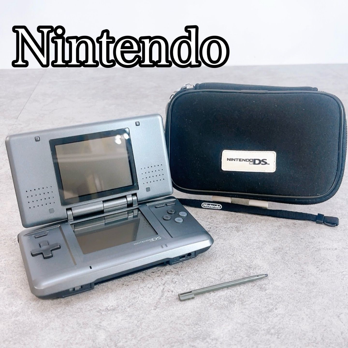 H-1356 Nintendo ニンテンドーDS NTR-001 グラファイトブラック 動作