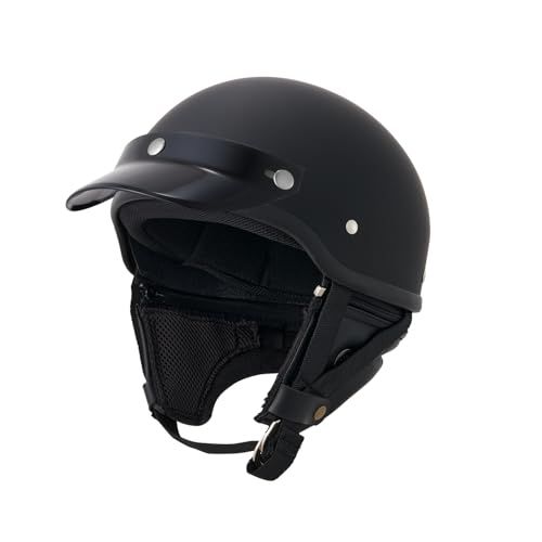 マルシン(MARUSHIN) バイク用 ヘルメット MCH5 MZ-HALF ハーフヘルメット マットブラック フリーサイズ(57?60cm未満) 品番:MZH003kk d516e5ce