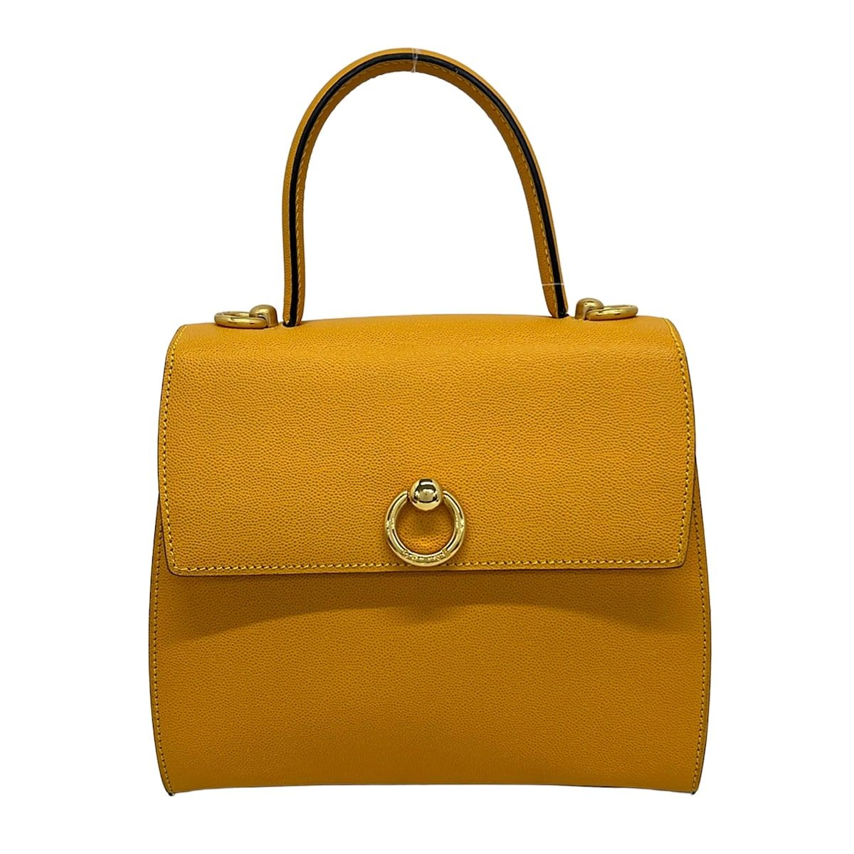 CELINE(セリーヌ) ハンドバッグ ガンチーニ イエロー レザー