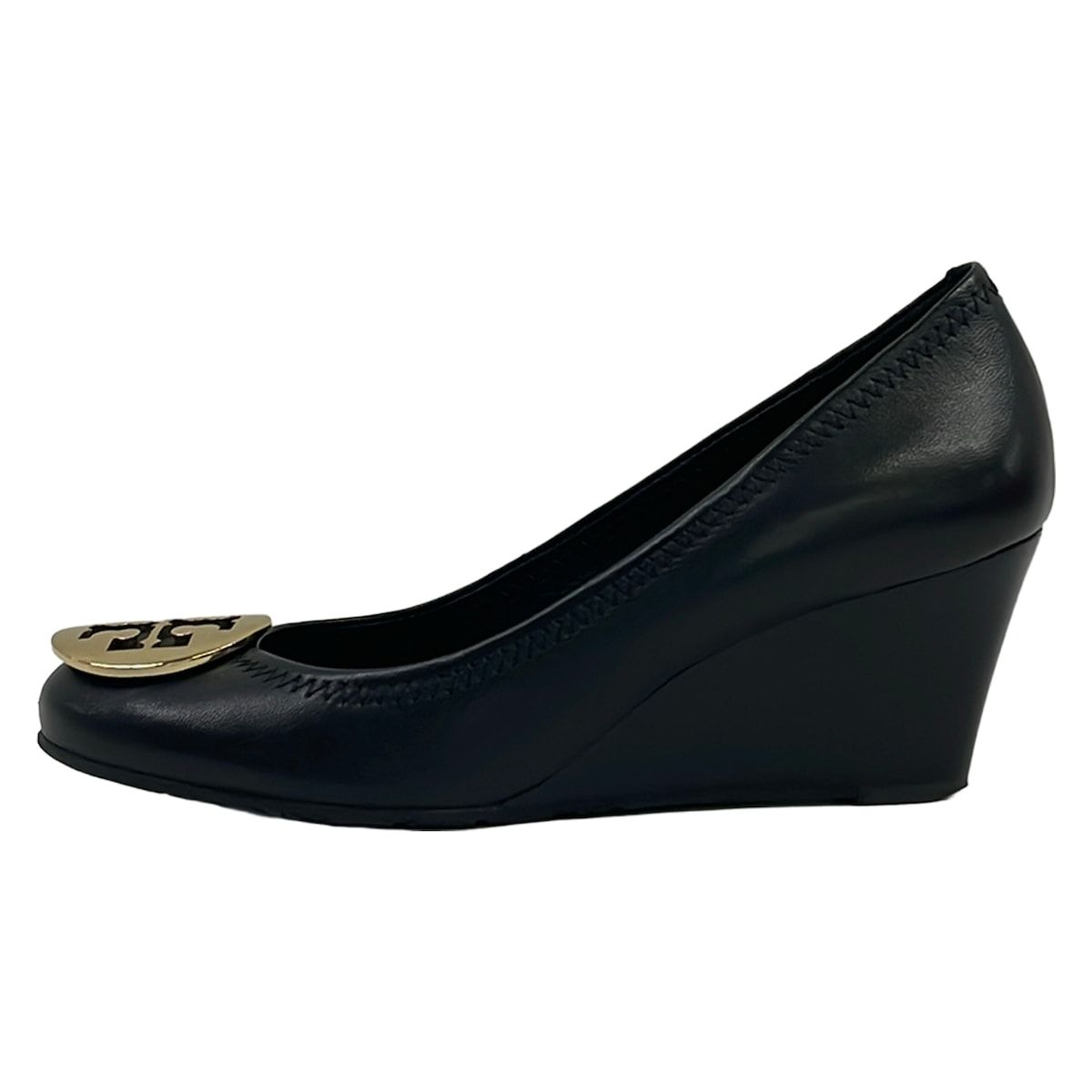 TORY BURCH(トリーバーチ) パンプス 6M レディース 黒 ウェッジソール