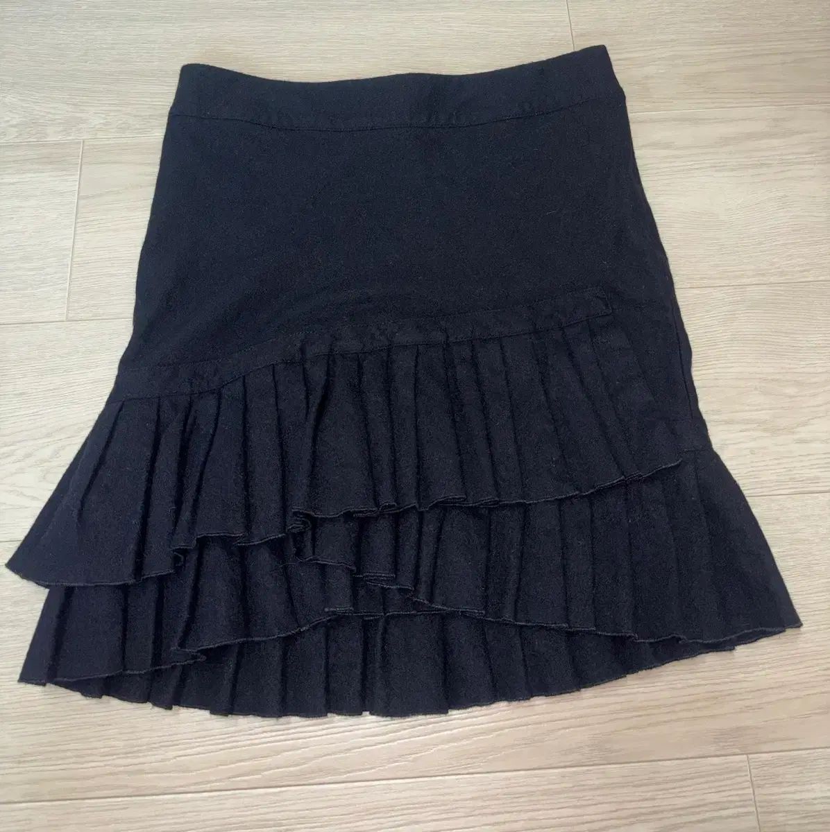 DKNY カシミア ウール フリル マーメイド スカート
