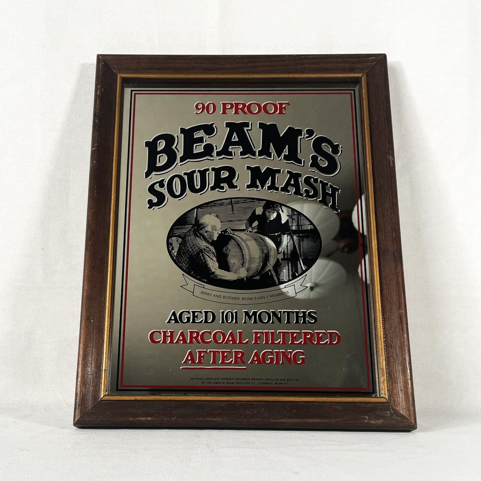 70s Jim Beams Sour Mash Pub Mirror ジムビーム 70年代 パブミラー