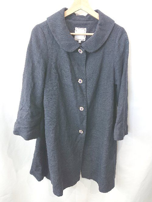 ◇ anatelier アナトリエ 長袖 コート サイズ38 ネイビー レディース E 【1406050054014】