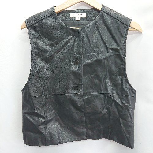 ◇ MOUSSY マウジー ベスト サイズF ブラック レディース E 【1406050057978】