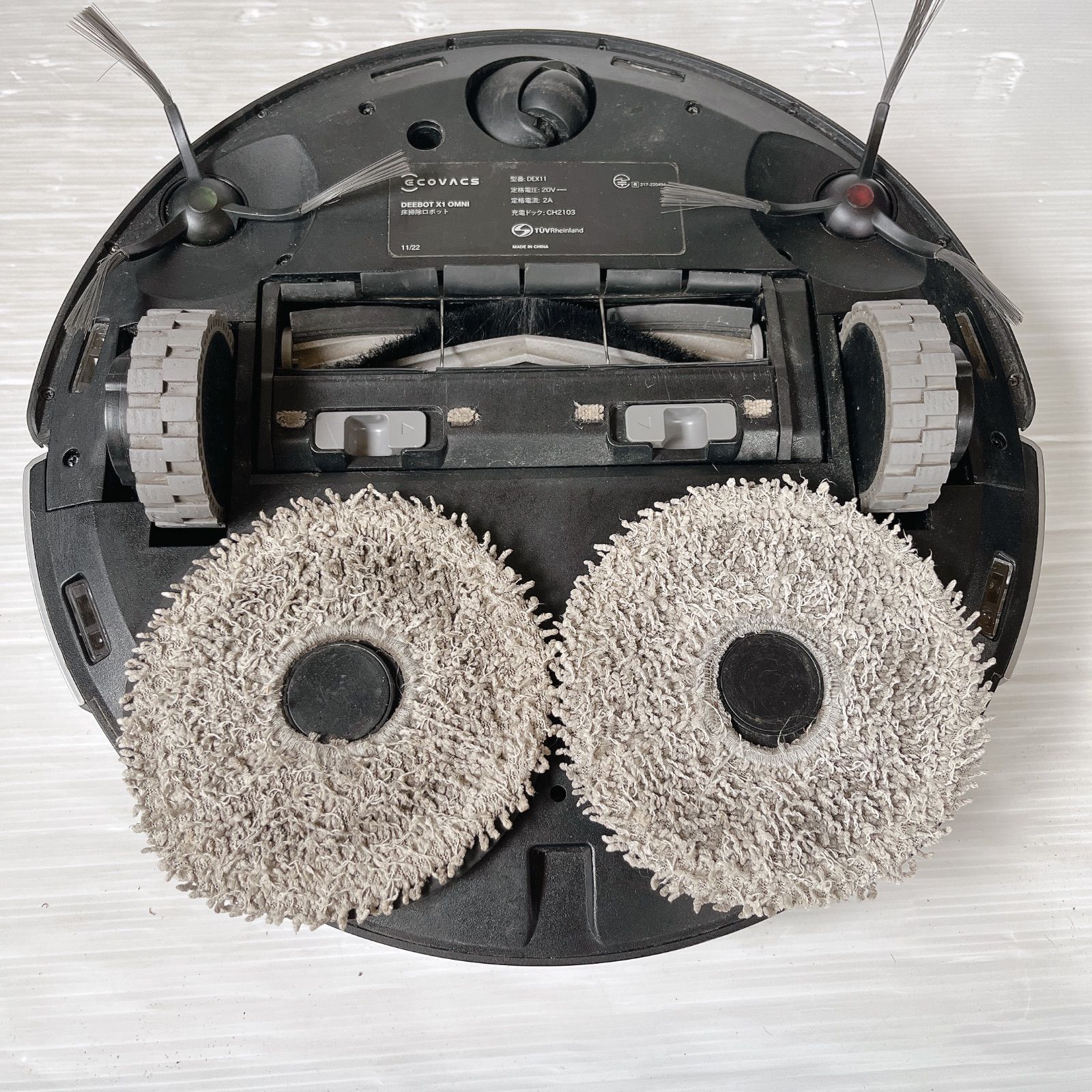 ECOVACS DEX11 DEEBOT X1 OMNI #6000-0510-1 ロボット掃除機 水拭き 全 