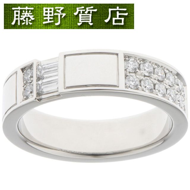 （新品仕上げ済）ハリーウィンストン HARRY WINSTON トラフィック アクセント ダイヤ バンド リング ラージ 約 14号 Pt 950 プラチナ ダイヤモンド WBDPACWDTRF ハリーウィンストンリング 中古指輪 14号 ring 8527