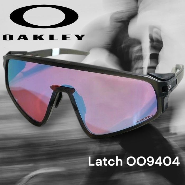 OAKLEY オークリー Latch Panel prizm black ラッチ シールドレンズデザイン 偏光レンズ サングラス OO9404-1235 定価3.5万 マットクリアブラック 126▲077▼50611k02