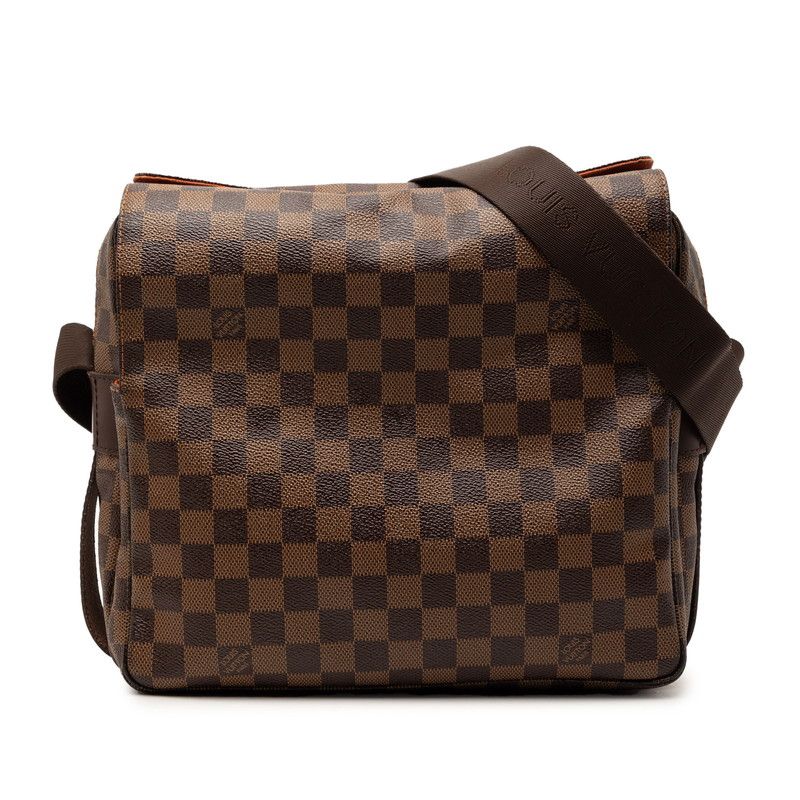 ルイ ヴィトン ダミエ ナヴィグリオ 斜め掛け ショルダーバッグ N45255 ブラウン PVC レディース LOUIS VUITTON【1-0266794】