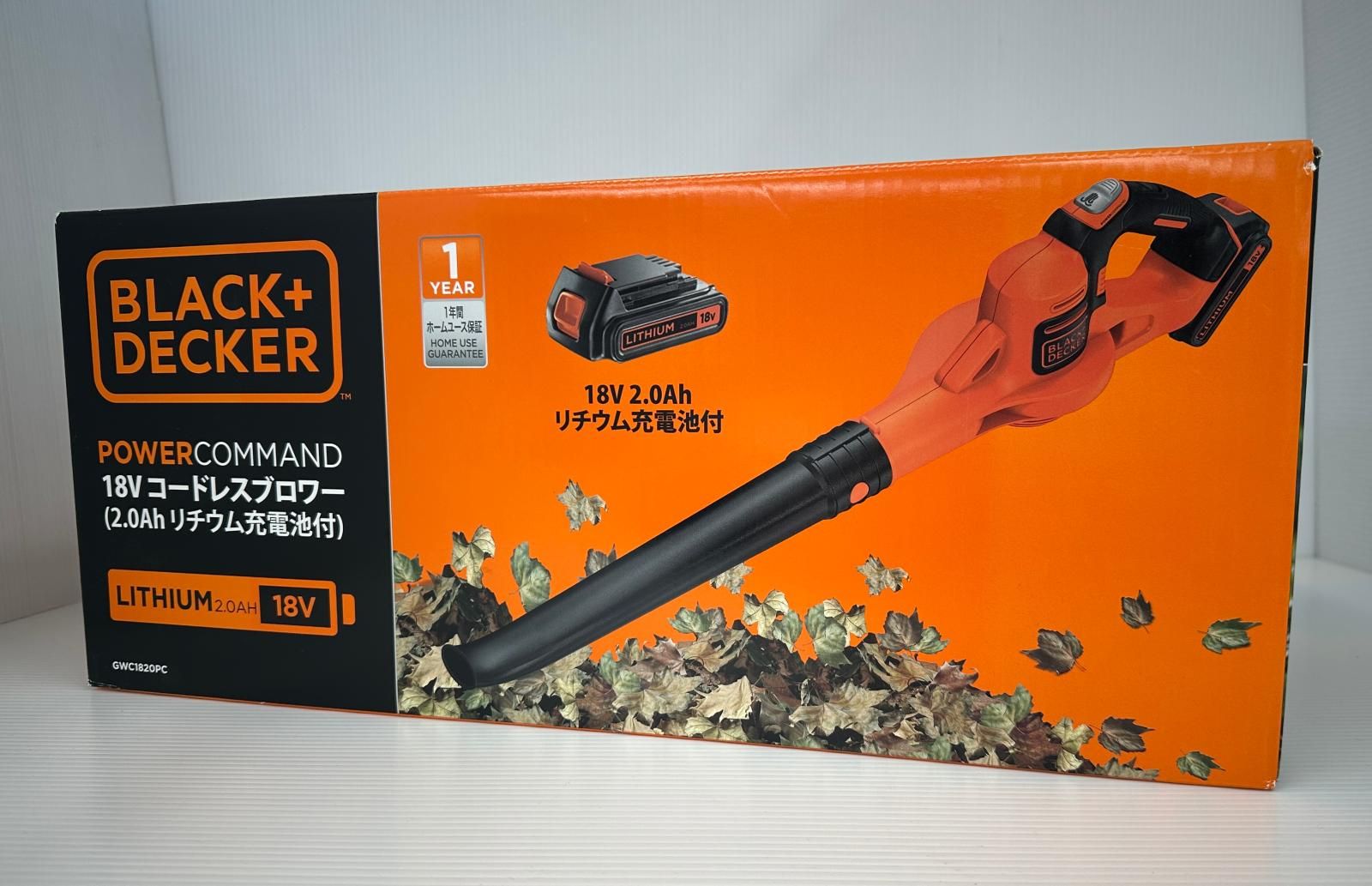 【未使用】BLACK&DECKER ブロワ― GWC1820PC 18V バッテリー式 (2605151)