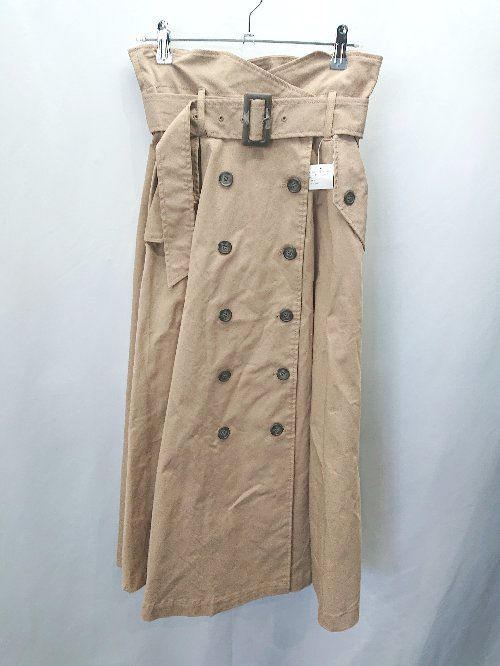 ■ ZAMPA ベルト付属 ロング丈 タイト スカート サイズM ベージュ レディース E 【1406050077297】 9,111円