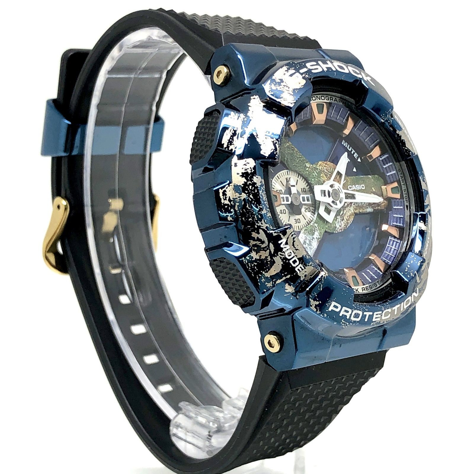 G-SHOCK ジーショック GM-110EARTH-1A 地球モチーフ メタルベゼル LED