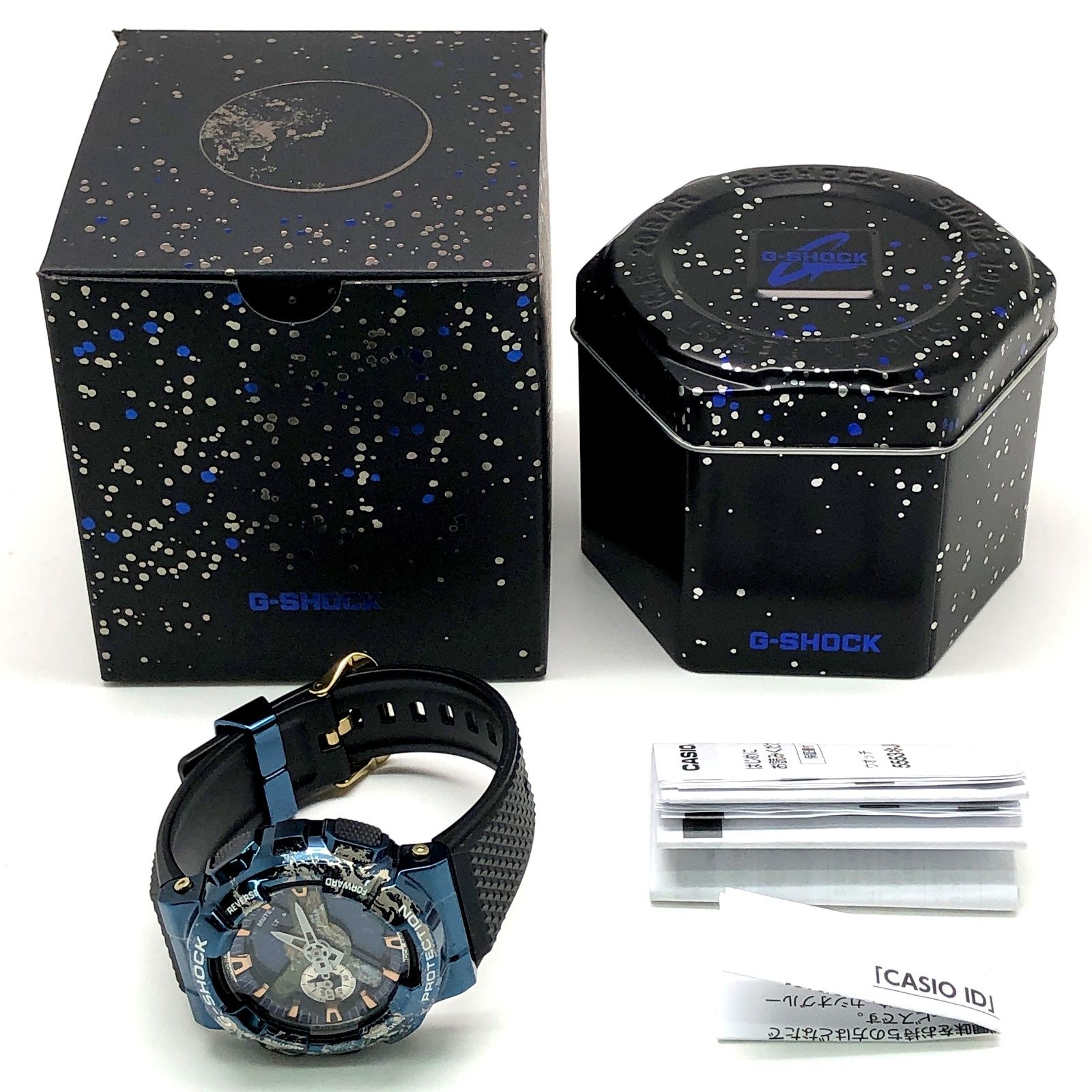 G-SHOCK ジーショック GM-110EARTH-1A 地球モチーフ メタルベゼル LED