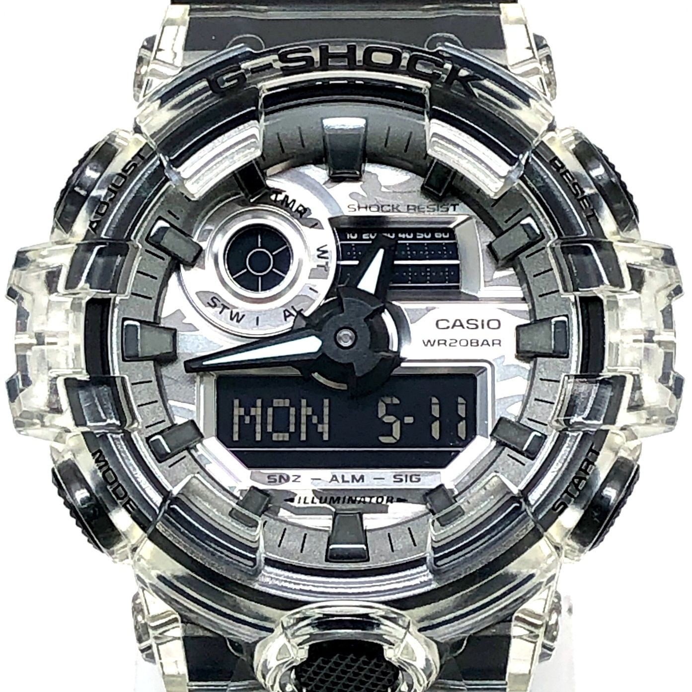 G-SHOCK ジーショック GA-700SKC-1A カモフラージュスケルトン ビッグ 