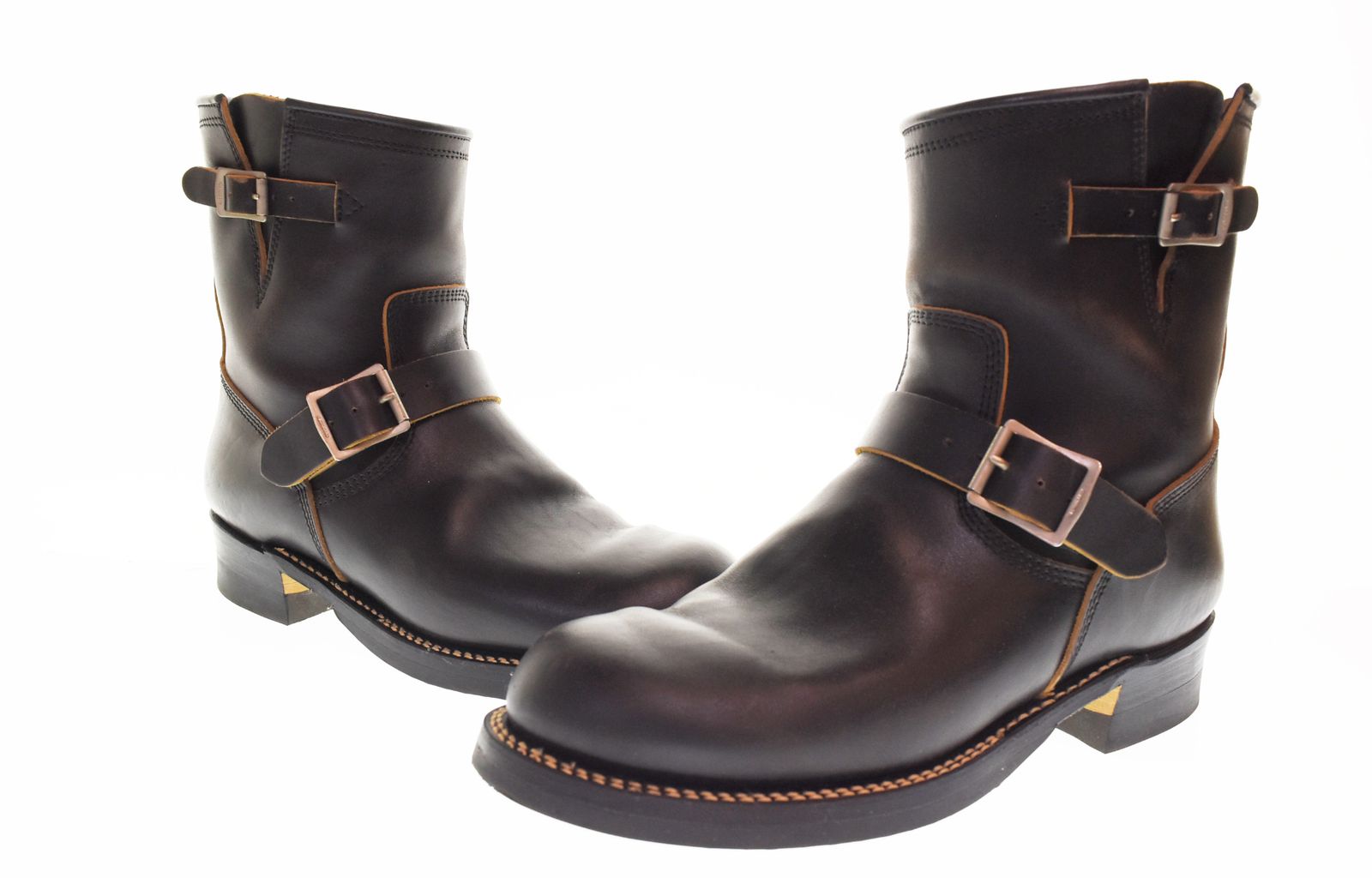 フラットヘッド THE FLAT HEAD HORSE HIDE ENGINEER BOOTS ホースハイド エンジニアブーツ FN-FB-001 メンズ靴 ブーツ エンジニア ブラック 103S-1649