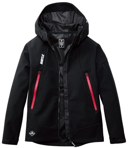 BURTLE バートル 防風フーディジャケット(ユニセックス) 秋冬用 リミテッドブラック 3190 35L L bba6e2ff