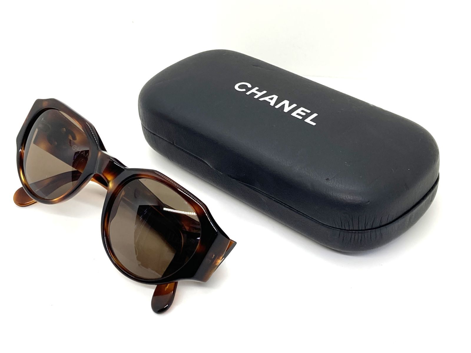中古 シャネル CHANEL サングラス 04151 91235 ゴールド ココマーク レディース べっ甲柄 ブラウン 25673