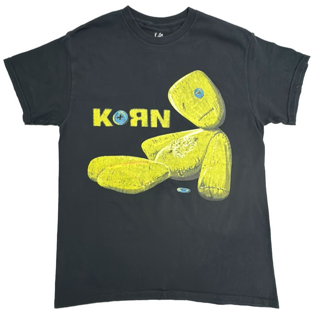 KORN コーン 半袖Ｔシャツ バンド ブラック(メンズ M)中古 古着 Y1056