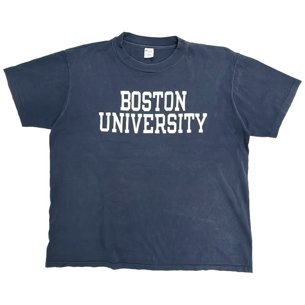80年代 USA製 Champion チャンピオン BOSTON ボストン カレッジＴシャツ ネイビー(メンズ X-LARGE)中古 古着 Y1078 6,826円