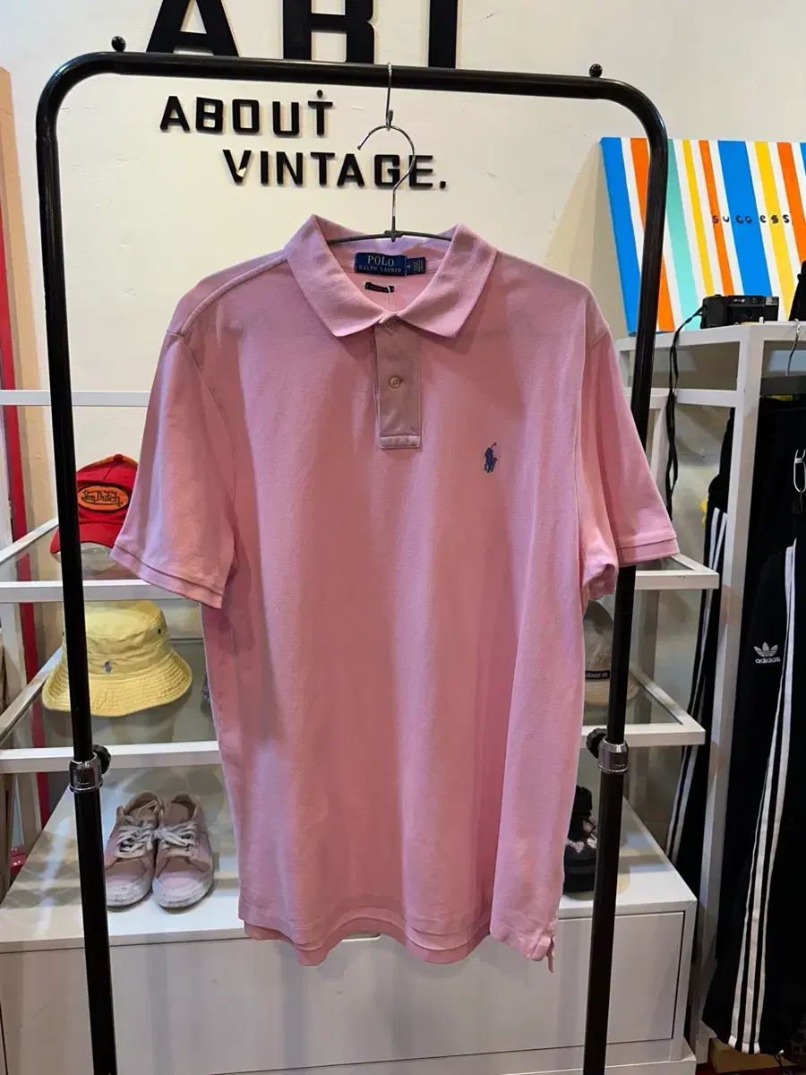 ポロラルフローレン 半袖 カラーTシャツ ピンク M