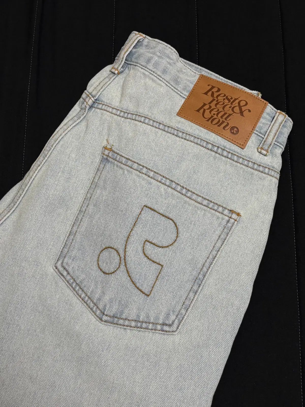 Rest&Recreation デニムパンツ デニム WASHED JEANS L