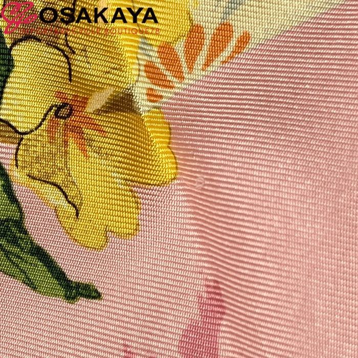美品 GUCCI グッチ フローラ スカーフ 希少 ピンク シルク 大判