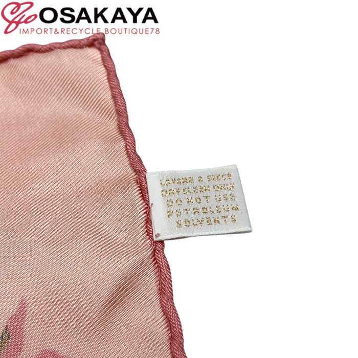 美品 GUCCI グッチ フローラ スカーフ 希少 ピンク シルク 大判