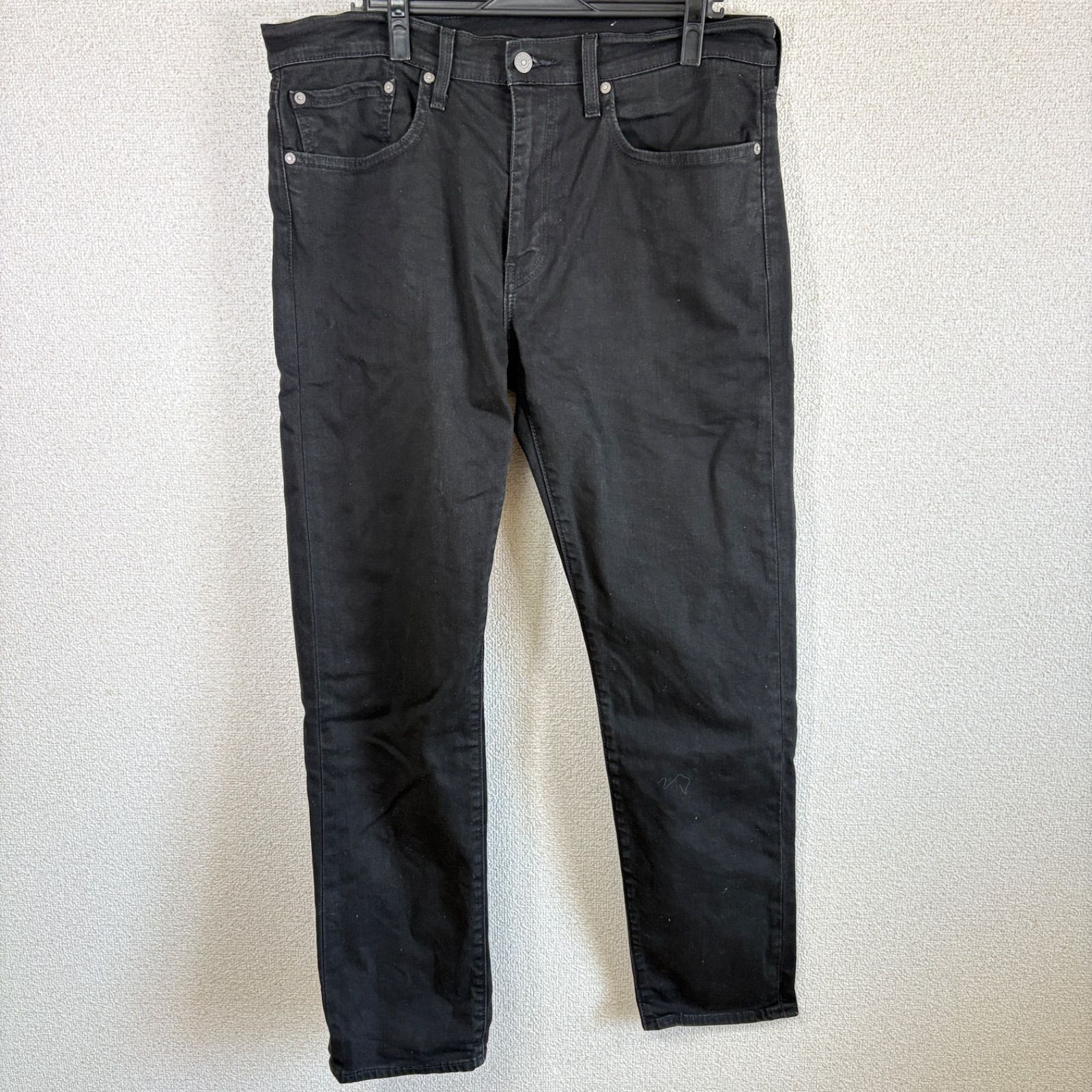 Levi's 502 ブラックデニム ビッグE ストレッチ テーパード LEVI'S PREMIUM