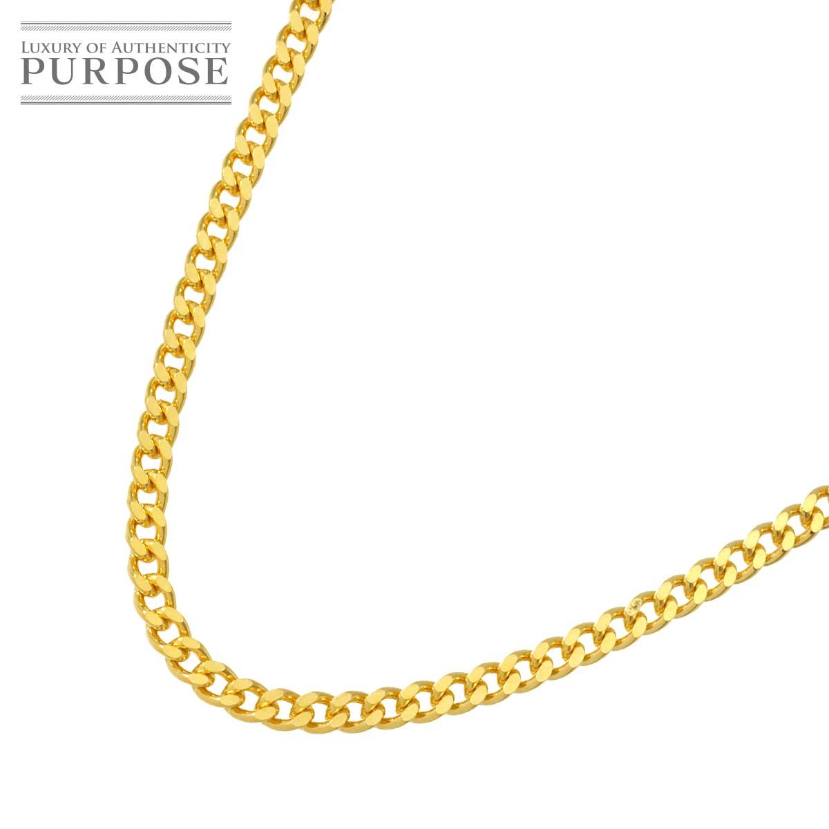 新品 未使用 K24 喜平 ネックレス 60cm 2面 20.2g 幅2.6mm イエローゴールド 999 キヘイ kihei necklace 90326792
