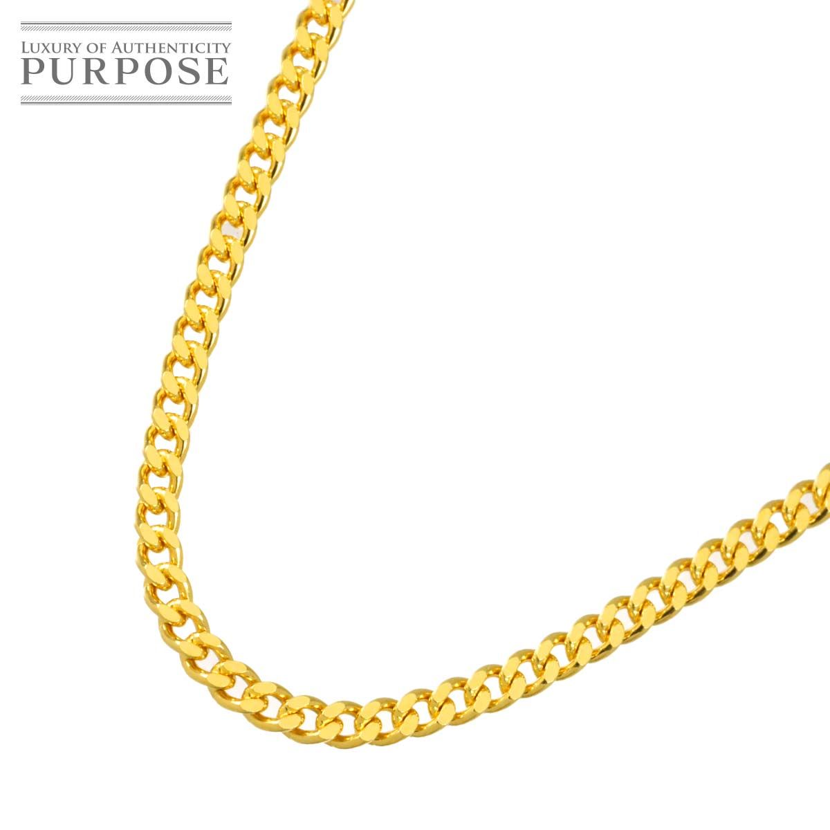 新品 未使用 K24 喜平 ネックレス 60cm 2面 20.3g 幅2.6mm イエローゴールド 999 キヘイ kihei necklace 90326796