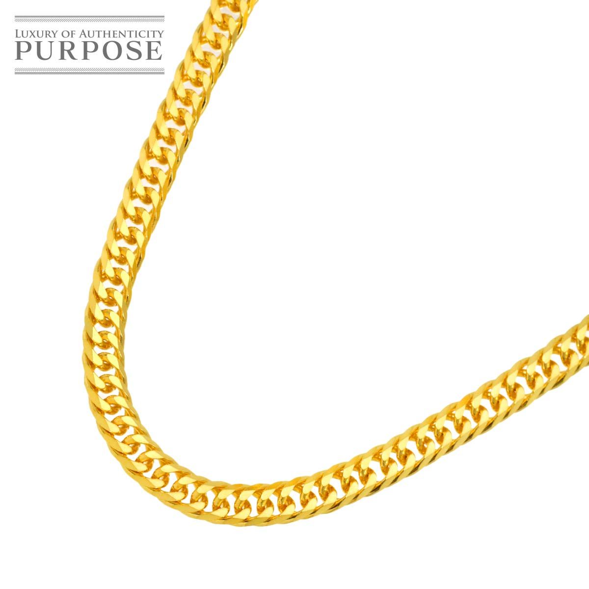新品 未使用 K24 喜平 ネックレス 60cm 6面ダブル 53.7g 幅4.8mm イエローゴールド 999 キヘイ kihei necklace 90326809
