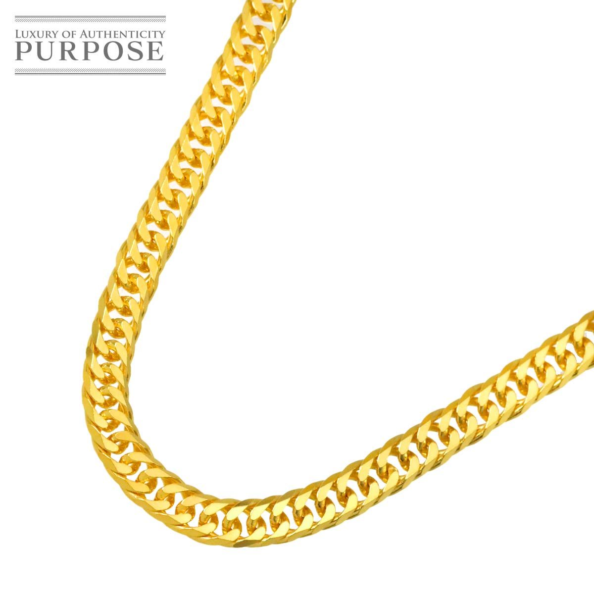 K24 喜平 ネックレス 60cm 6面ダブル 53.6g 幅4.9mm イエローゴールド 999 キヘイ kihei necklace 90326811