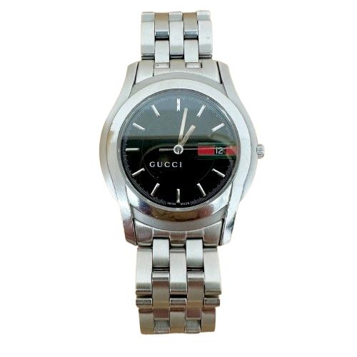 GUCCI時計 シェリーライン 5500L ♪GUCCI グッチ シェリーライン デイト クォーツ 5500M デイト QZ SS