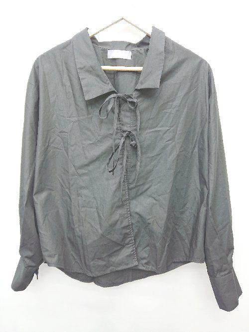 ◇ sakishimatokyo サキシマトーキョー 長袖 シャツ ブラウス サイズF ブラック レディース P 【1406110006090】