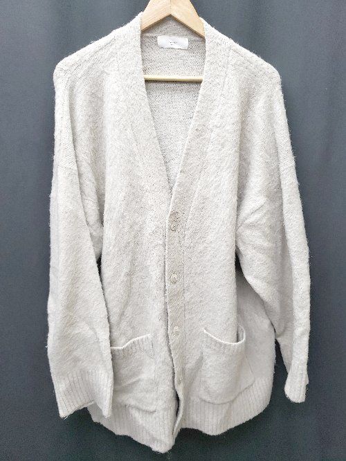 ◇ remer リメール 長袖 ニット カーディガン サイズL グレー レディース P 【1406110021734】