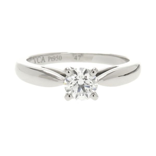 ヴァンクリーフ＆アーペル ボヌールソリティアダイヤリング/0.30ct#47(日本サイズ6.5号近辺) 【無料ギフトラッピング】【Aランク】【中古】 105,050円