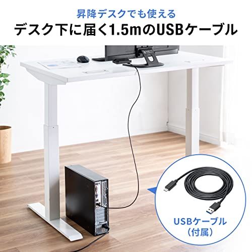 ☆新品☆サンワダイレクト USBハブ クランプ USB-A×3・USB-C×1 バスパワー 1.5mケーブル USB-A接続 ブラック 400-HUBA065NBK 7be1f91c