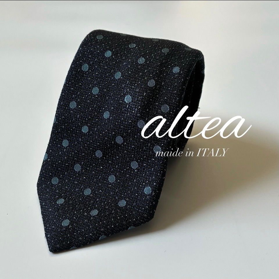 altea / シルクコットン ジャカード ドット ネクタイ - メルカリ