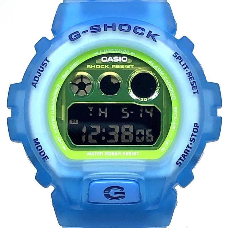 G-SHOCK ジーショック DW-6900LS-2 Color Skeleton カラースケルトンシリーズ ブルー グリーン 反転液晶 2020年7月発売