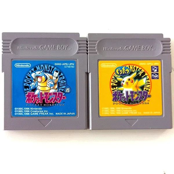初期ロット】 ゲームボーイ ポケットモンスター 青 ピカチュウ 2本