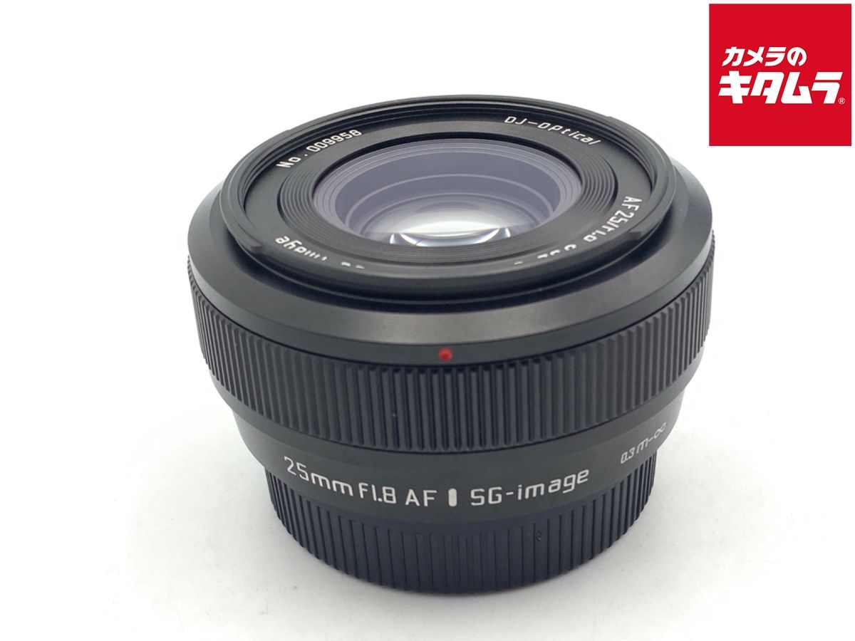 【中古】 【良品】 SG-image AF25mm F1.8 フジフイルムX用 APS-C ブラック