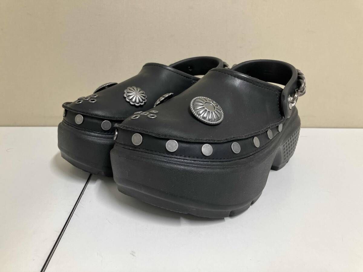 CROCS クロックス 厚底サンダル ブラック USL7 スタッズ