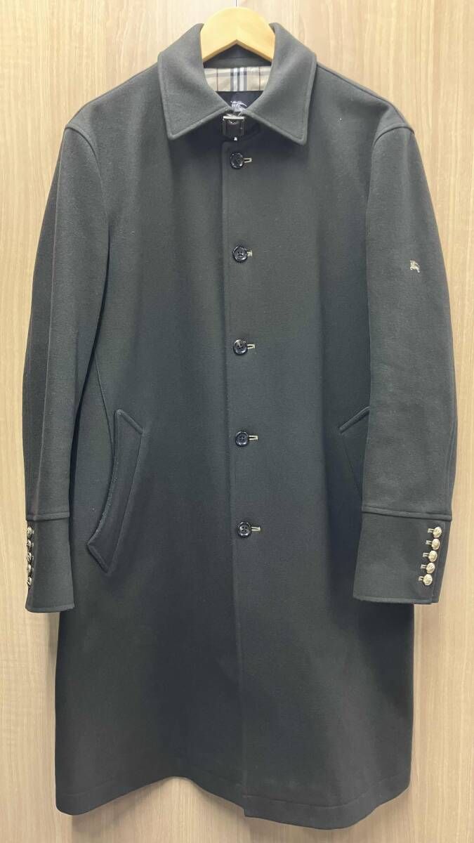 BURBERRY BLACK LABEL /ステンカラーコート/グリーン／Lサイズ