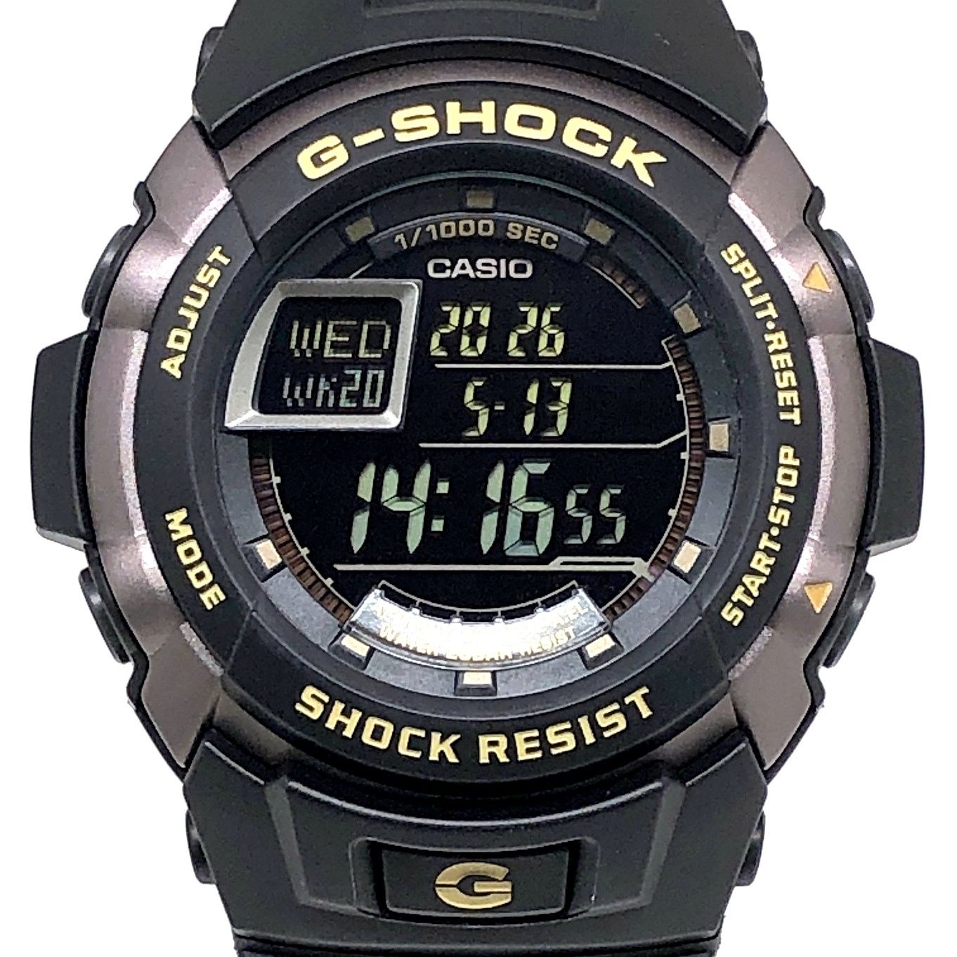 G-SHOCK ジーショック G-7710-1 G-SPIKE Gスパイク 1/1000秒 ストップウォッチ機能 アルミベゼル ブラック 2007年8月発売 G-SHOCK ジーショック G-7710-1 G-SPIKE Gスパイク 1/1000秒 ストップ