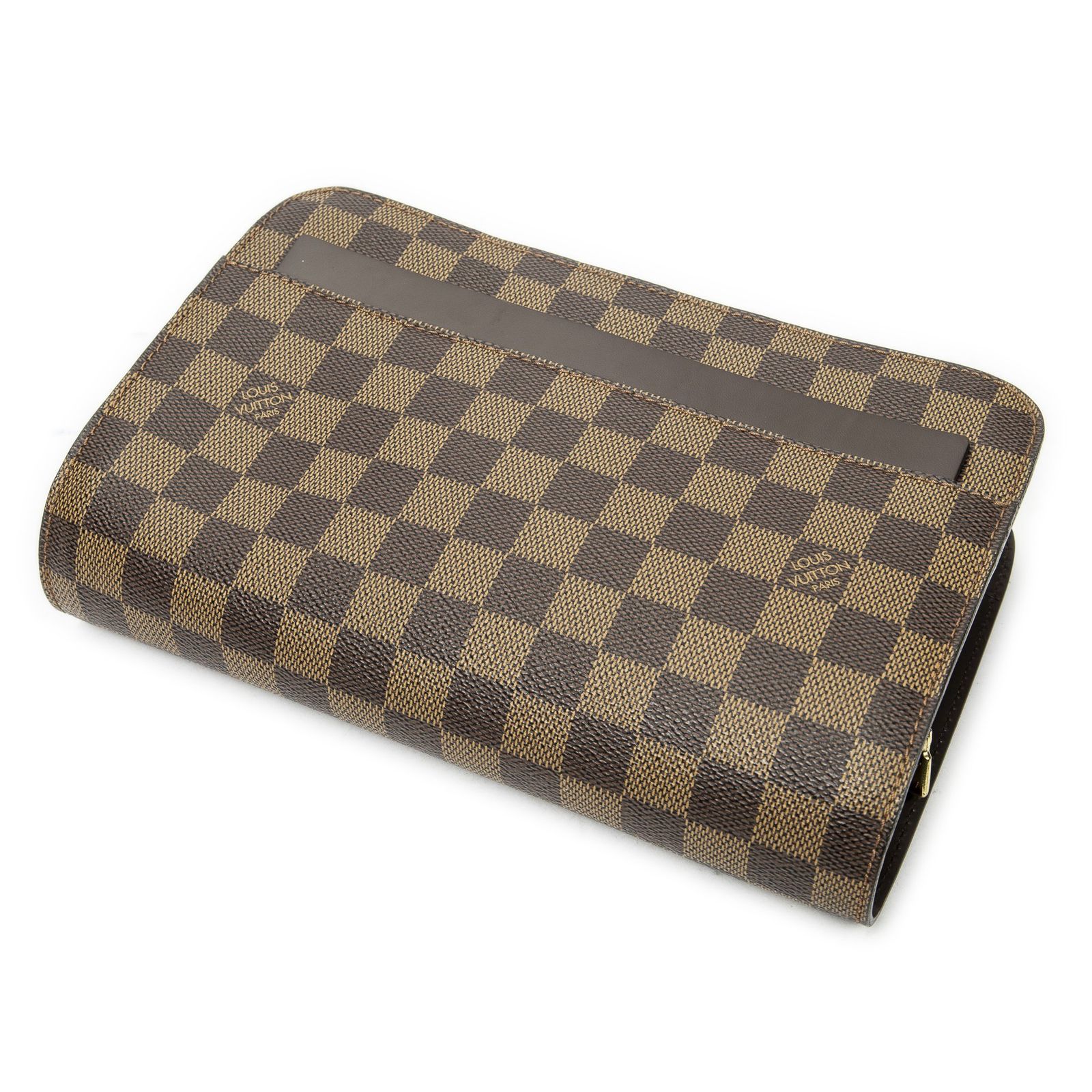 [中古] LOUIS VUITTON ルイヴィトンセントルイス クラッチ茶色ダミエ エベヌA 50,580円