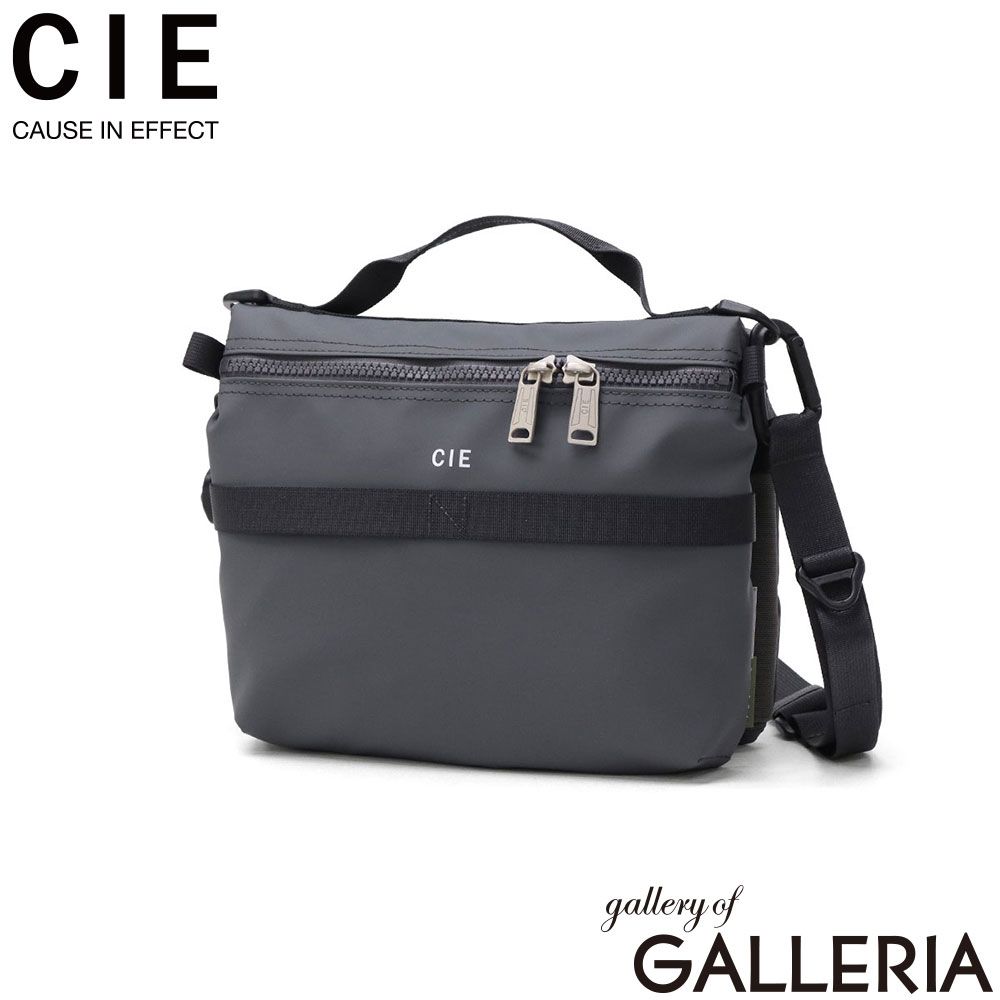 CIE サコッシュ ショルダーバッグ 2層 シー ブランド 小さめ 軽量 防水 撥水 カジュアル A5 2.8L 日本製 GRID3 BUTTERFLY SACOCHE-M 032077 NAVYGRAY